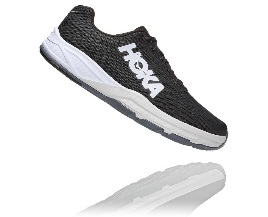 Hoka One One ランニングシューズ レディース 黒/白 - Carbon EVOロケット - GJ8416279